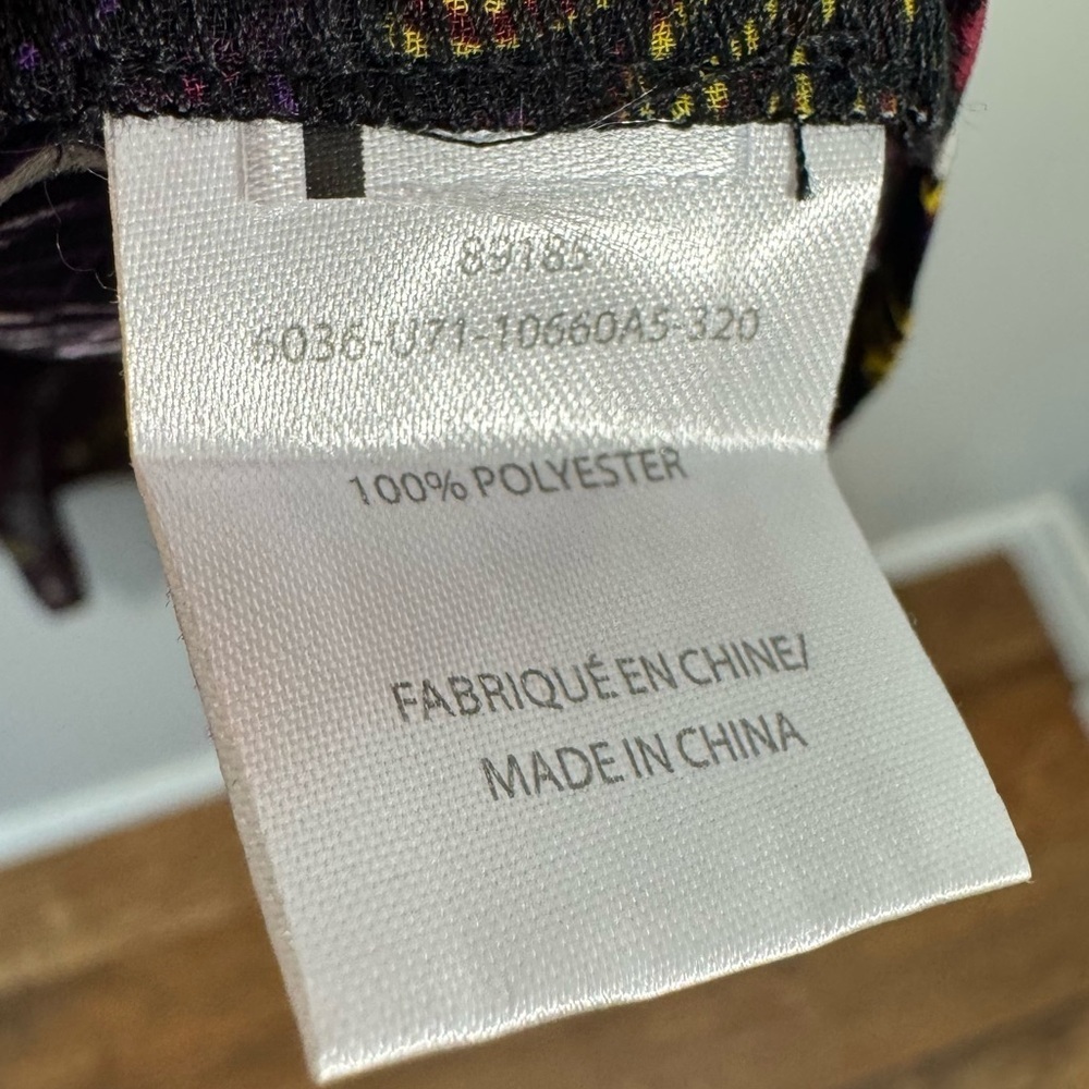 Melanie Lyne Puff Sleeve Blouse 4 Dark Paisley Floral Longline Button Up Shirt - Picture 10 of 11